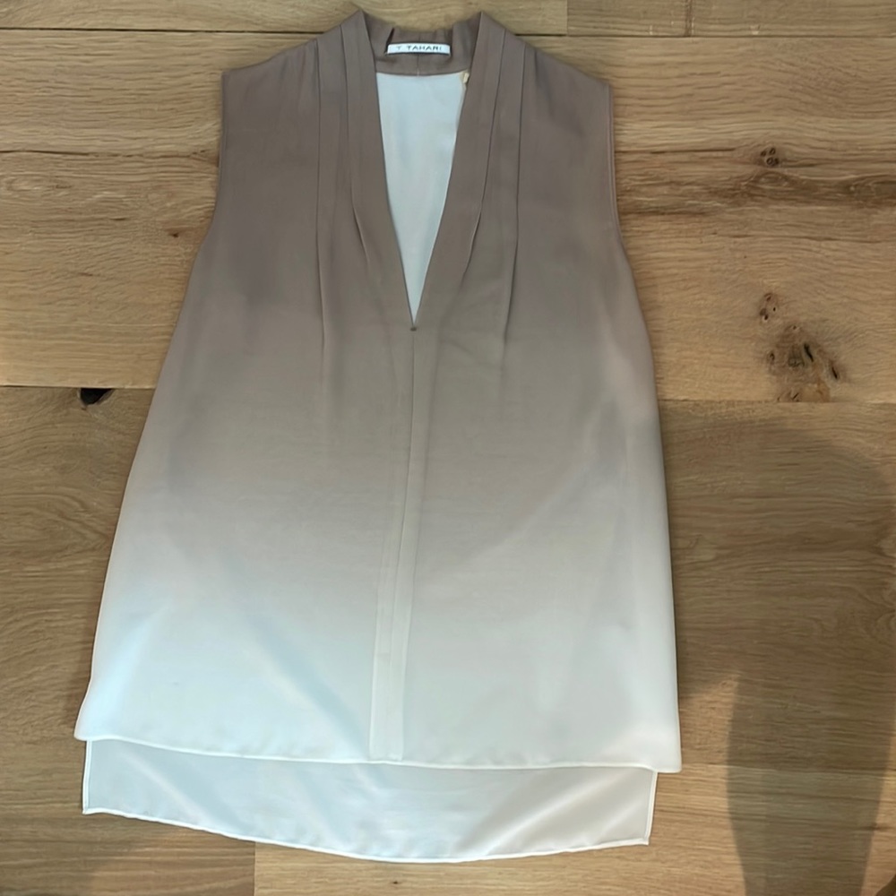 Tahari silk top